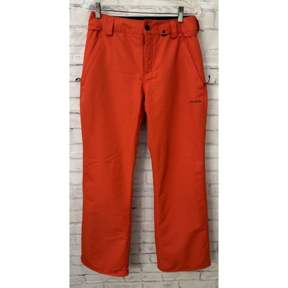 Volcom Frochickie Insulated Women’s Size Large Orange Ski Snowboard Pants - Picture 1 of 12